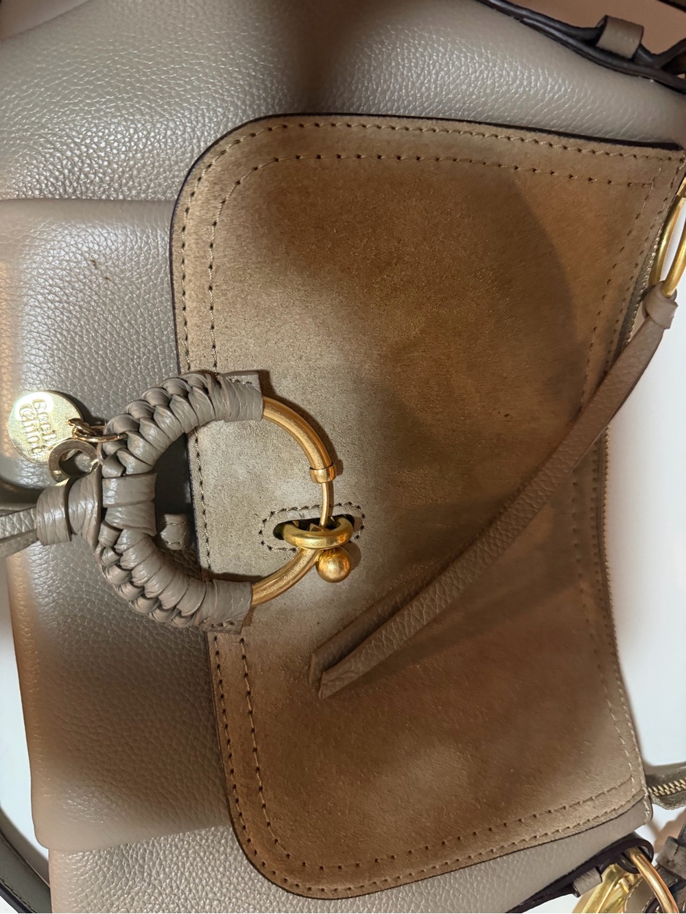 See by Chloe Joan Handbag - small in grey color - Picture 7 of 15